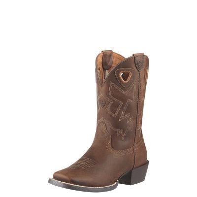 Ariat Charger Kahverengi Western Csizma Çocuk (27204-285)